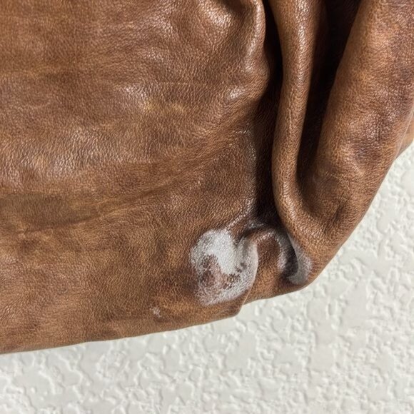 JIL SANDER Vintage Black Leather Pleated Shoulder Bag - Picture 9 of 13